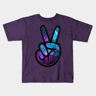 Galactic Peace Symbol Kids T-Shirt